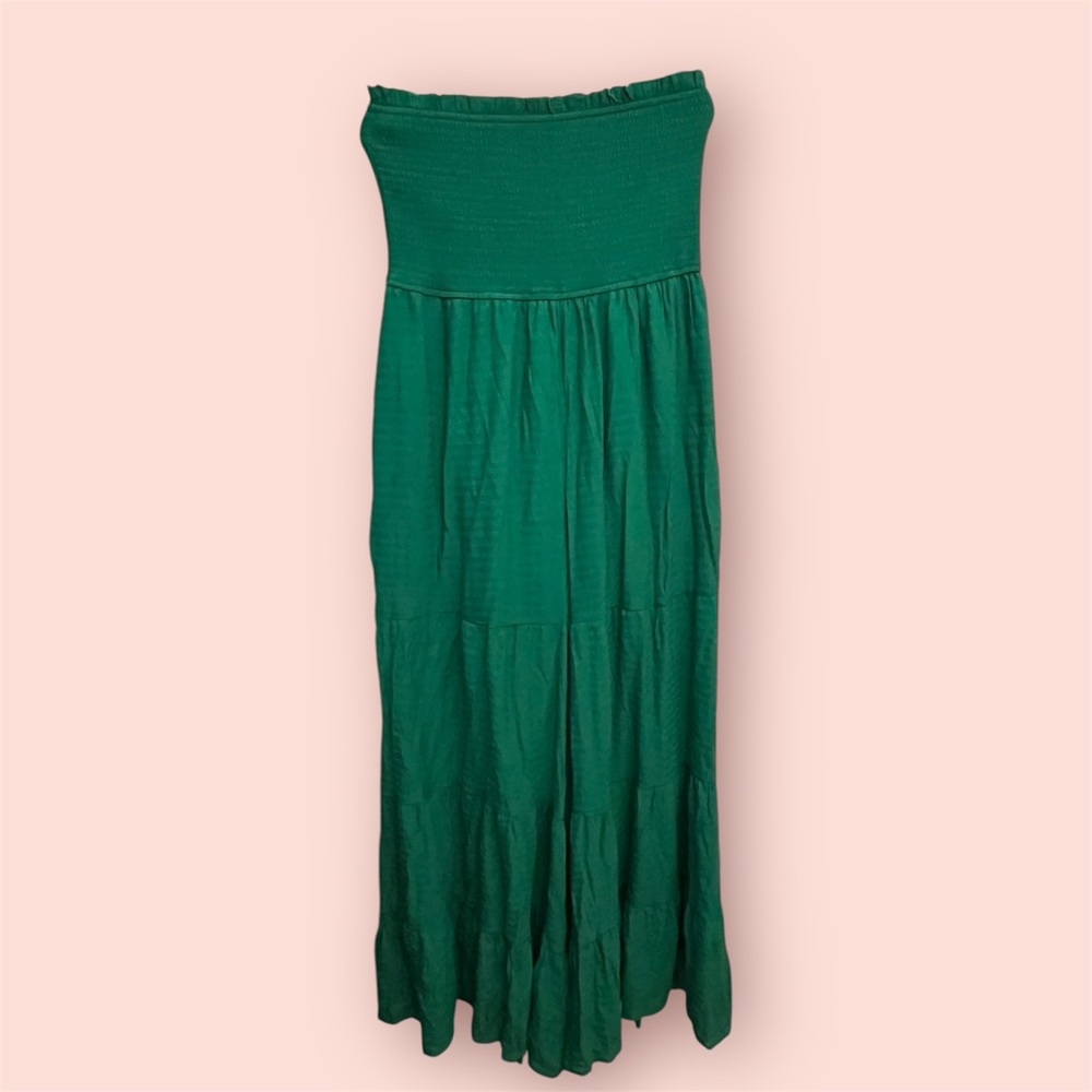 Fashion Nova Curve Green Strapless Jumpsuit Plus Size 3X